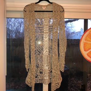 Boho crochet cardigan